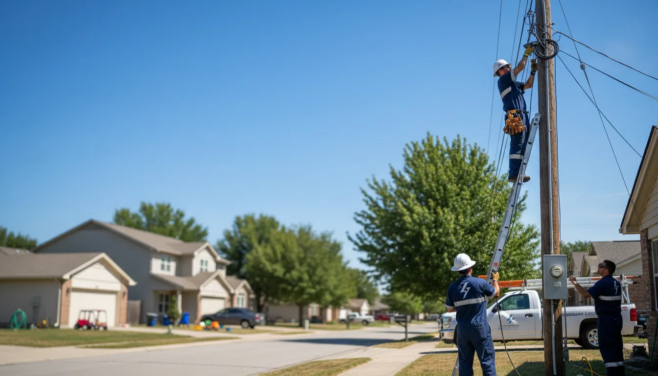 Residential electrician providing installation services in Alvarado, MN